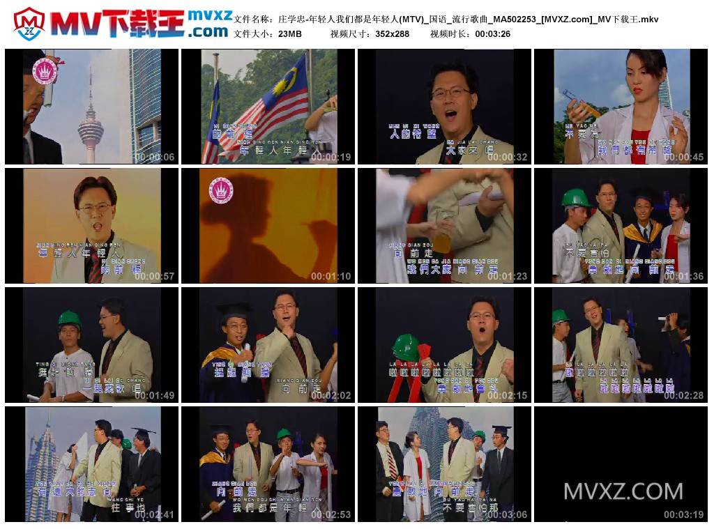 庄学忠-年轻人我们都是年轻人(MTV)_国语_流行歌曲_MA502253